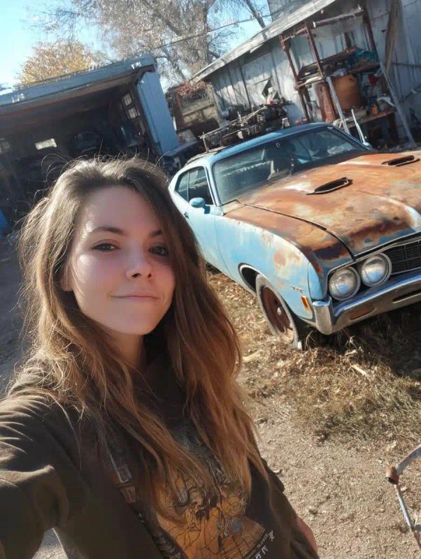 Mechanic Woman with Torino