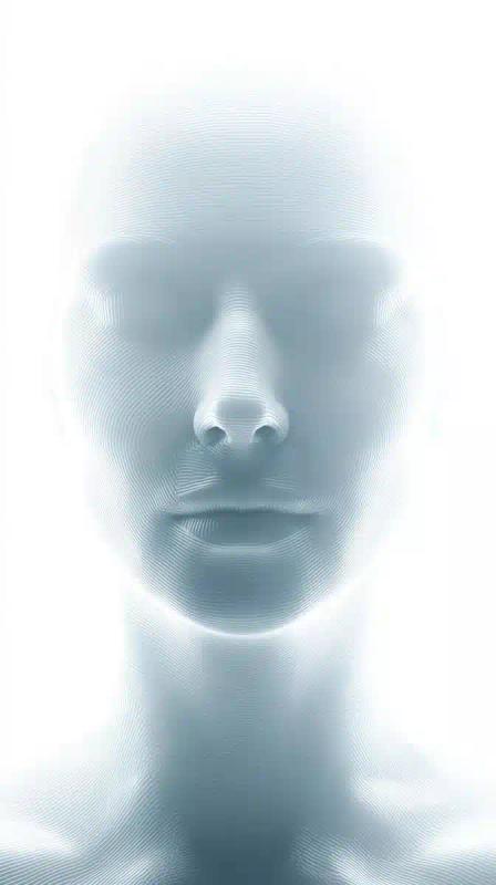Ethereal Glass Woman Portrait