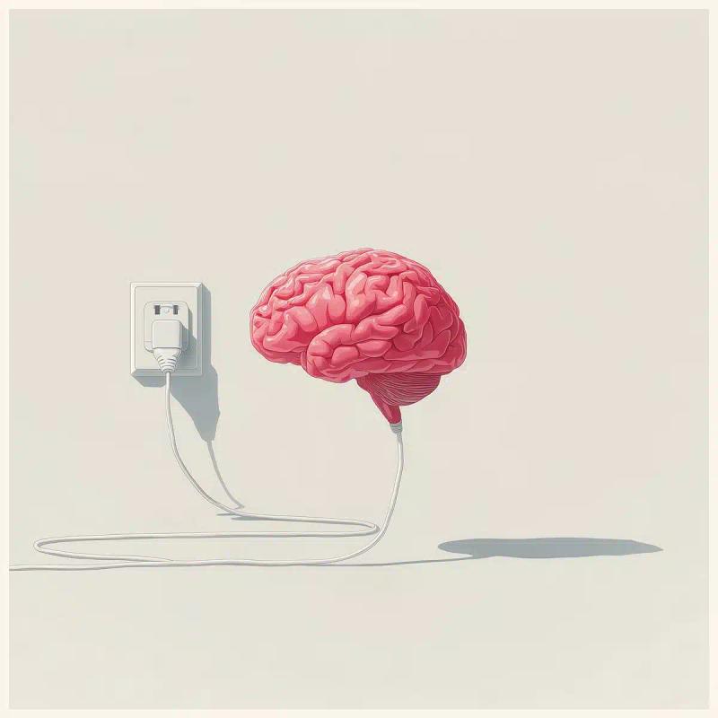Electric Brain Vector Art