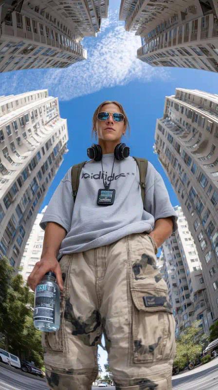 Urban Portrait with Fisheye