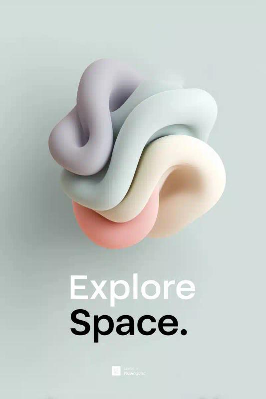 Abstract Galaxy Poster Design