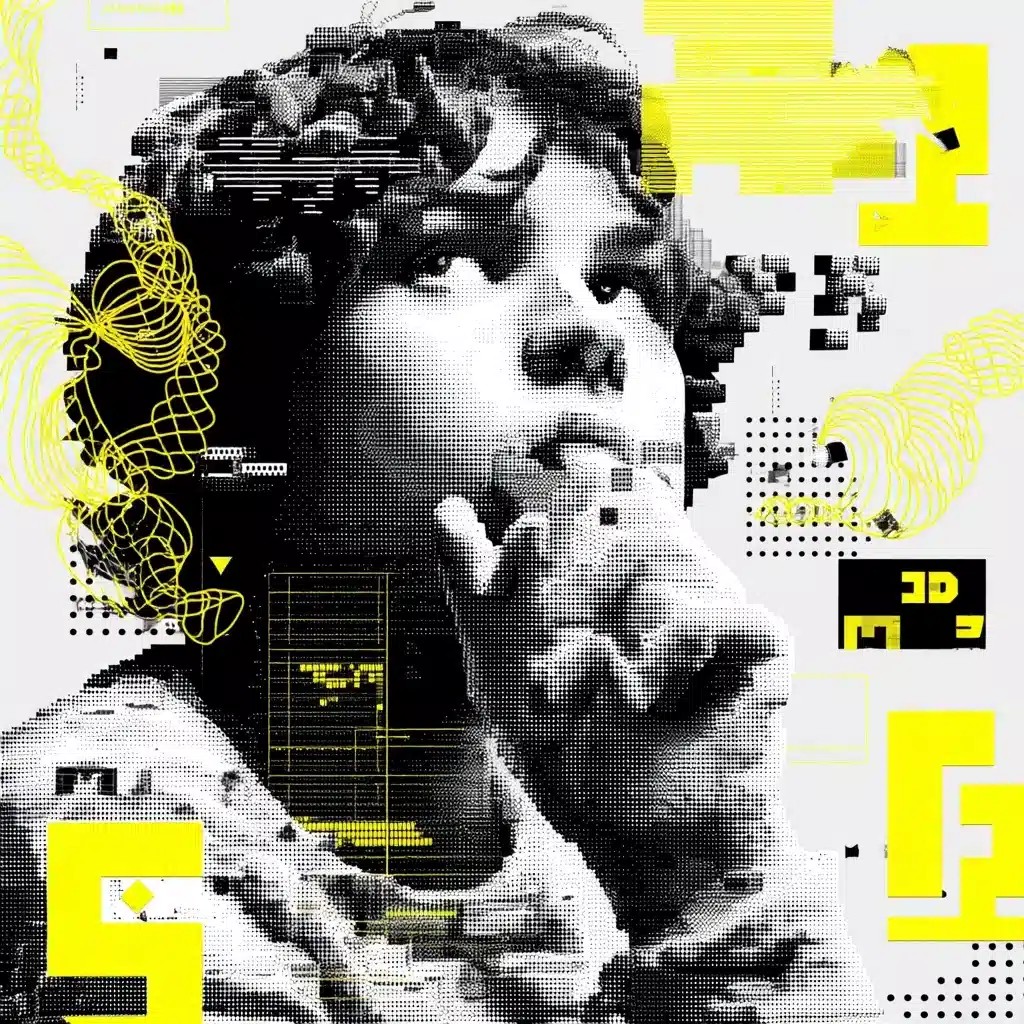 Pixel Art Teen Contemplation