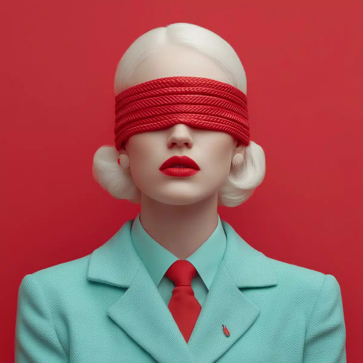 Albino Model with Masks