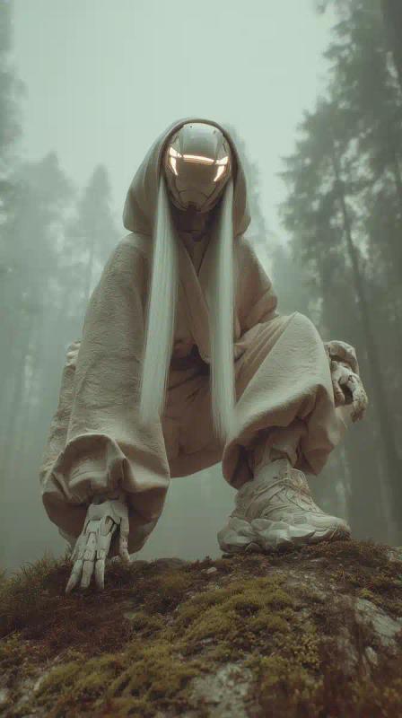 Cinematic Techwear Cyborg Chase