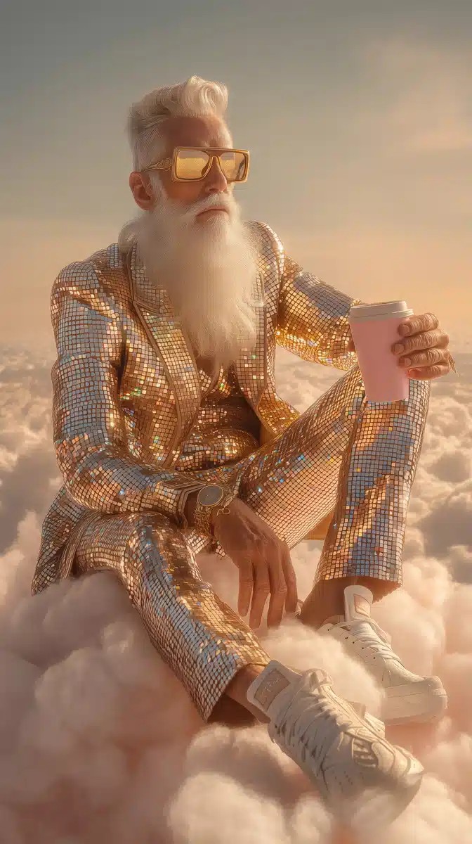 Cinematic Portrait of Celestial Man
