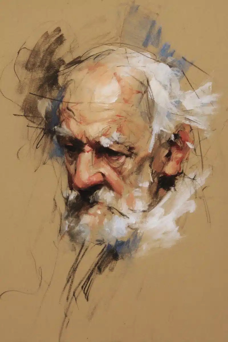 Dynamic Oil Sketch Portrait