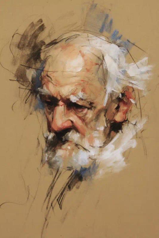 Dynamic Oil Sketch Portrait