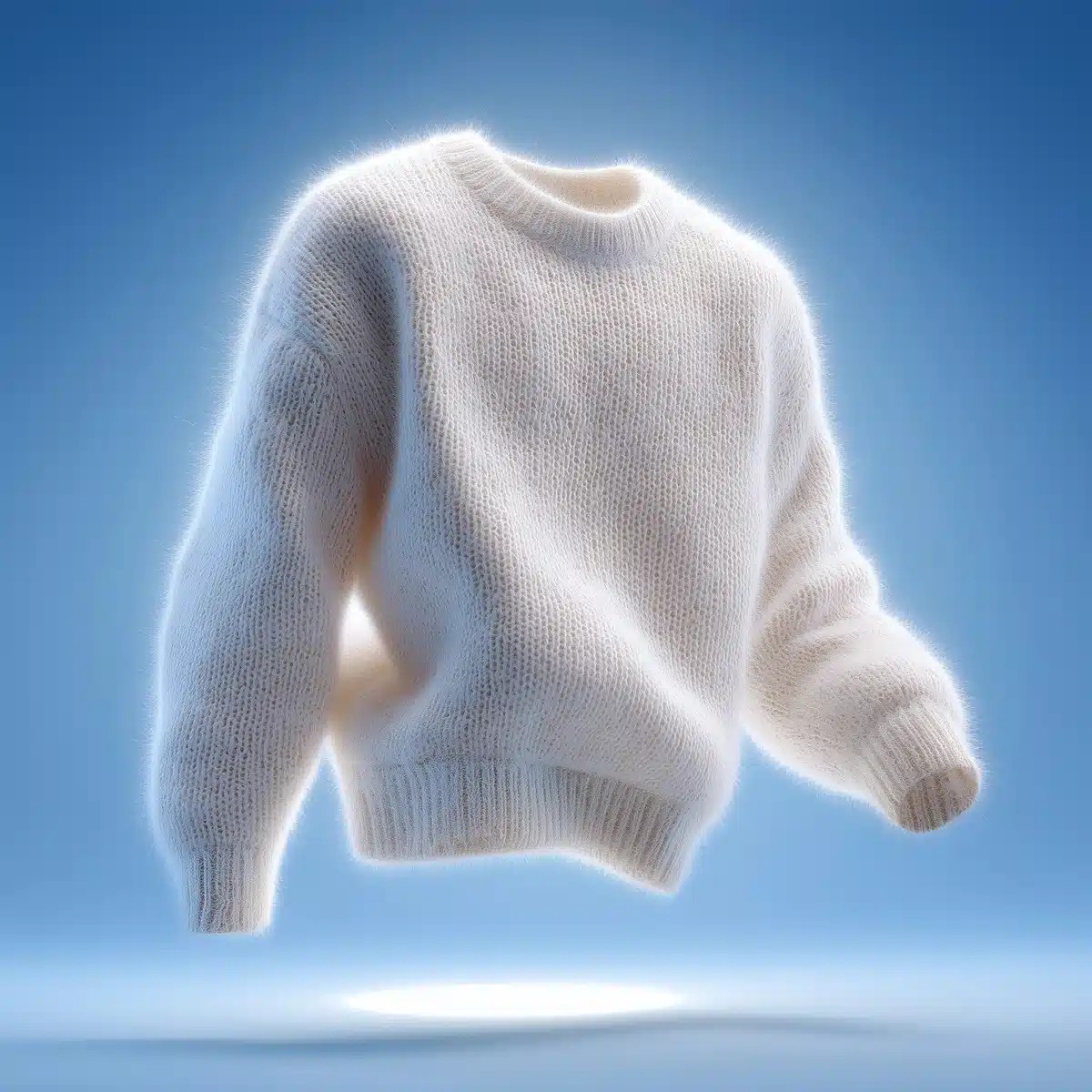Photorealistic Wool Sweater Display