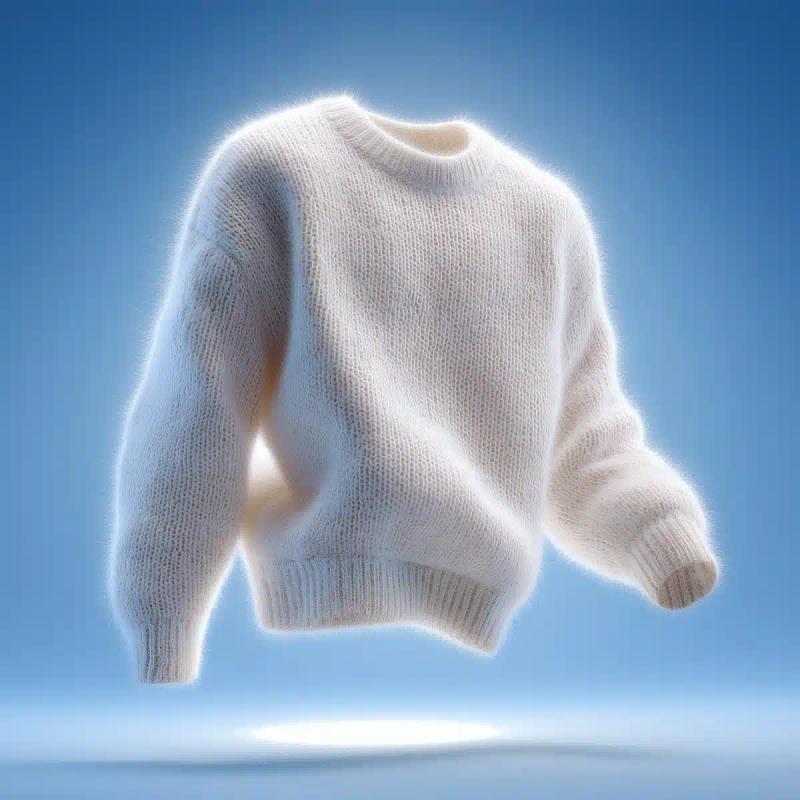 Photorealistic Wool Sweater Display
