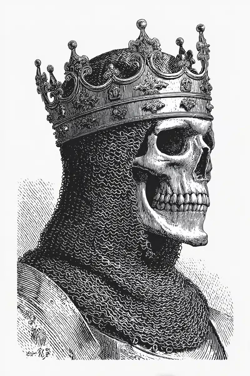 Medieval Skull in Chainmail
