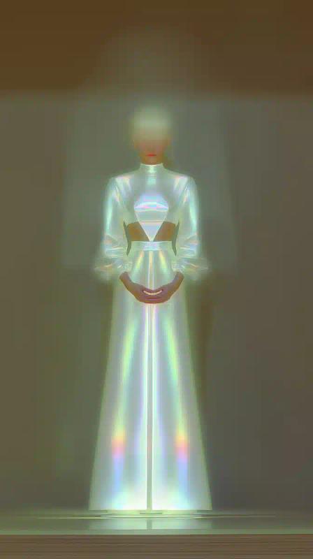Ethereal Woman in Glass