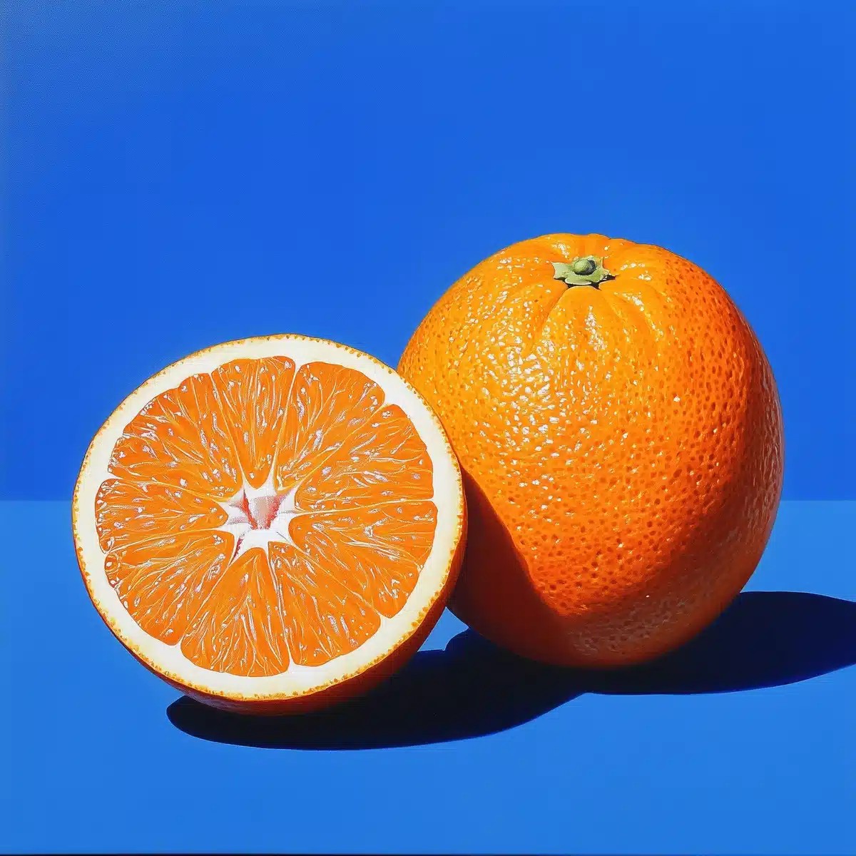 Hand-Painted Orange Fruit Display