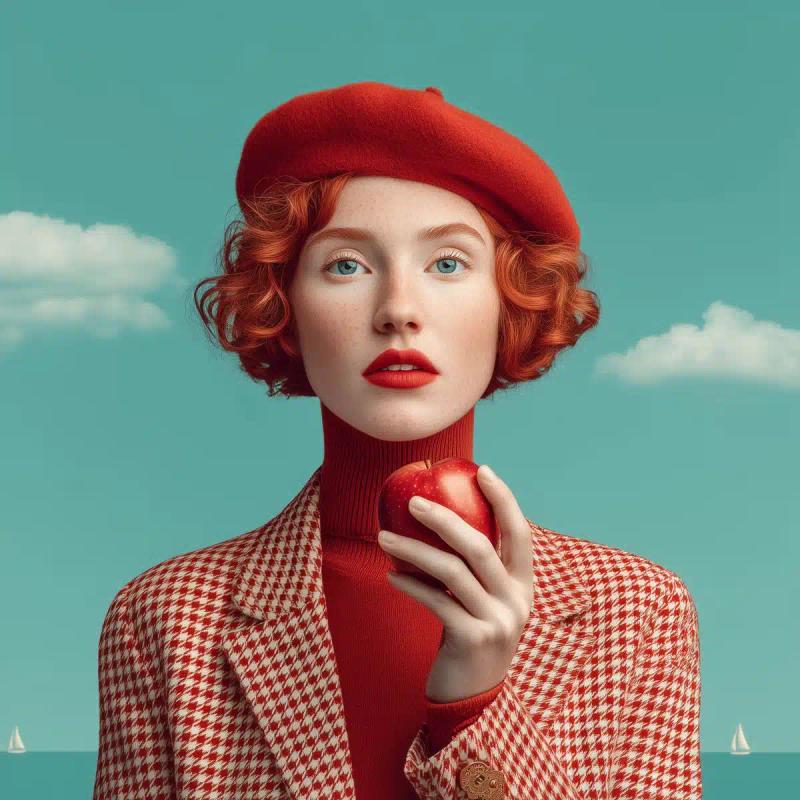 Surreal Apple Portrait Photography