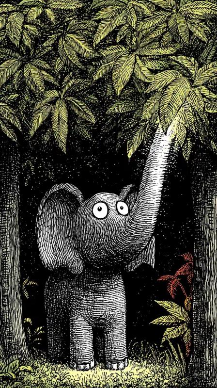 Mystical Elephant Under Canopy