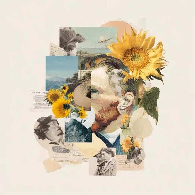 Art Nouveau Van Gogh Collage
