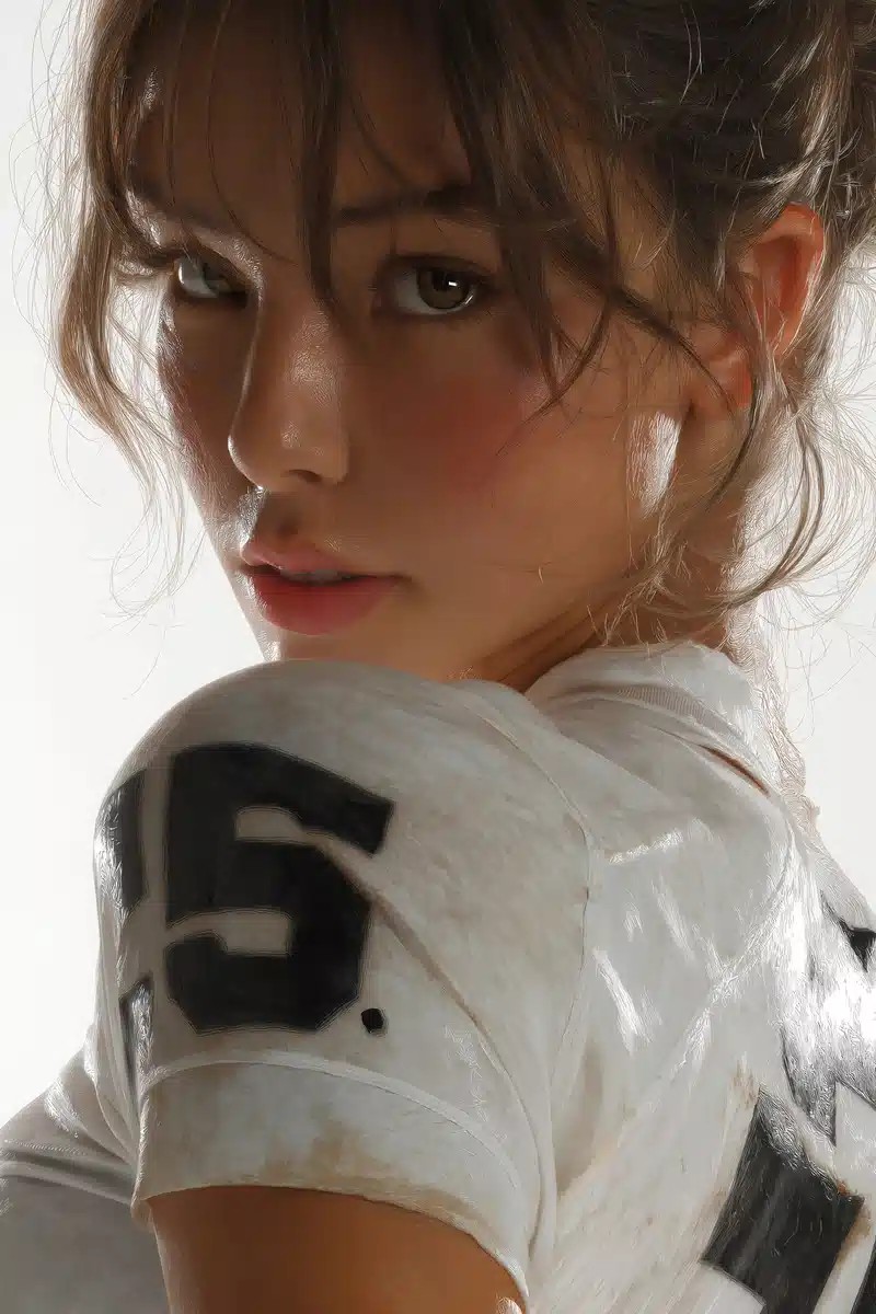 Anime Girl Playing Football