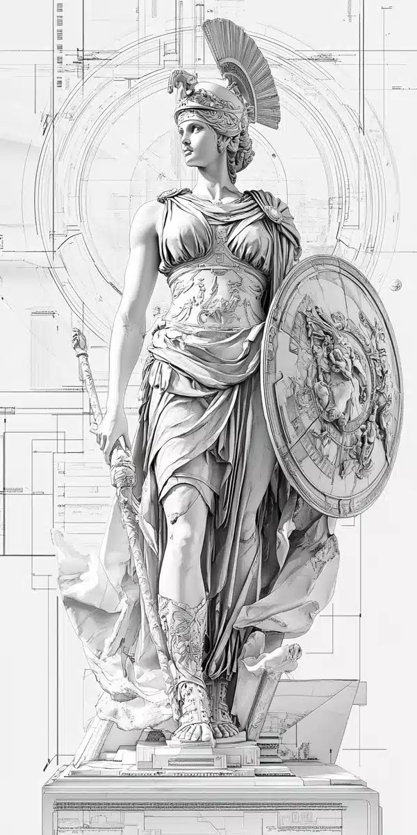Athena Statue in Blueprint