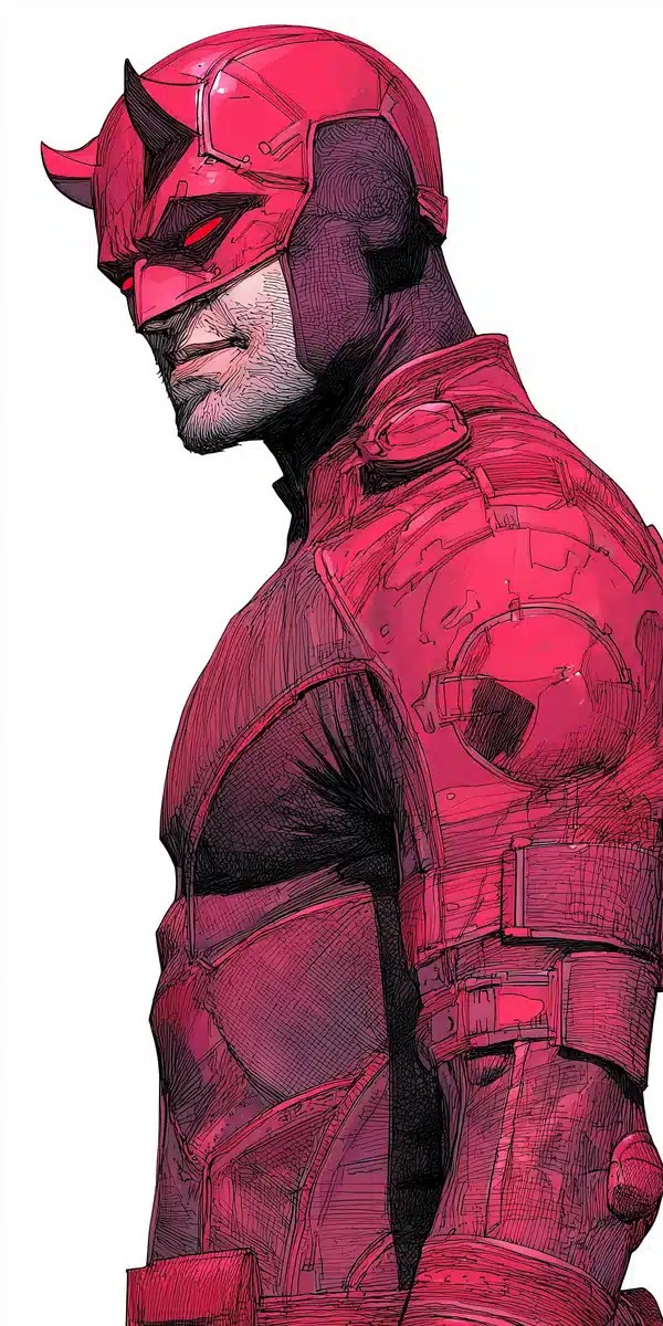 Gritty Daredevil in Action