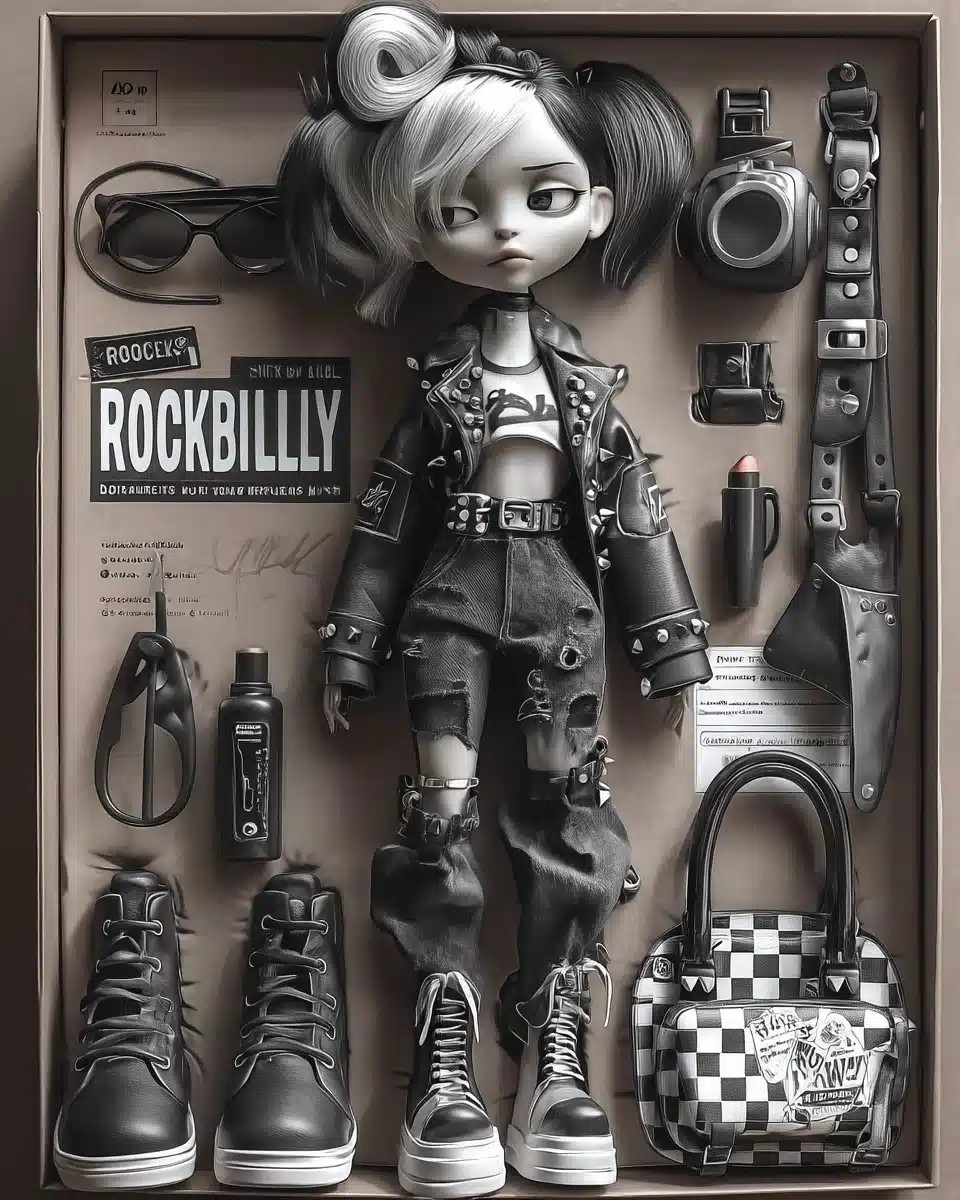 Rockabilly Action Figure Packaging
