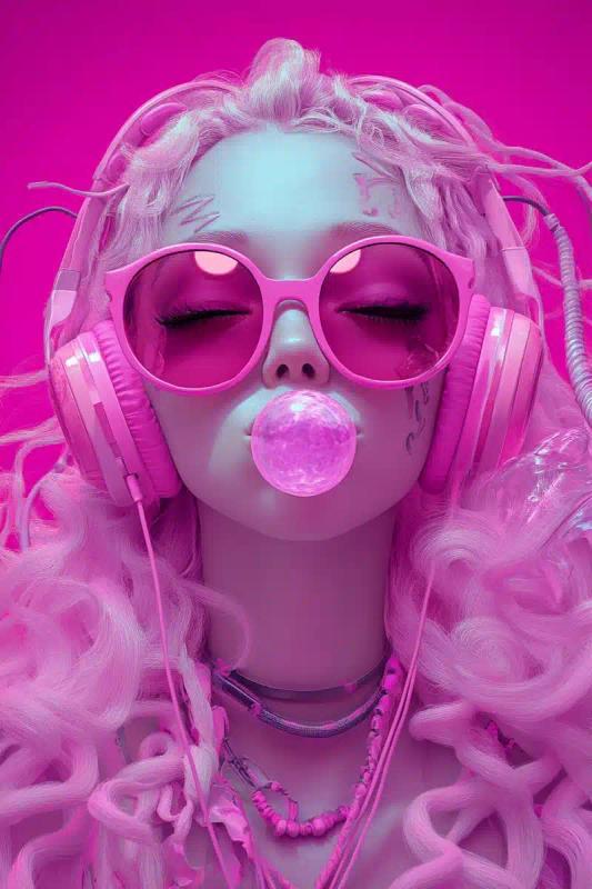 Medusa in Pink Sunglasses