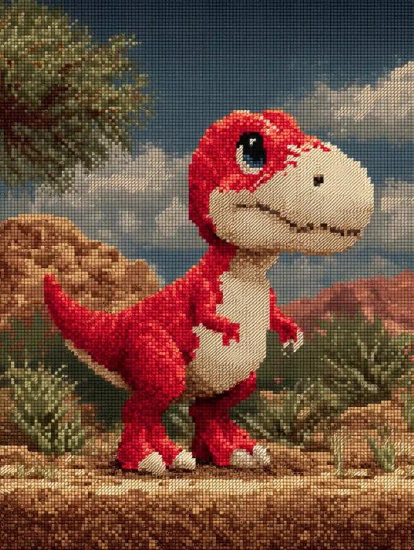 8-Bit Chibi Dinosaur Screenshot