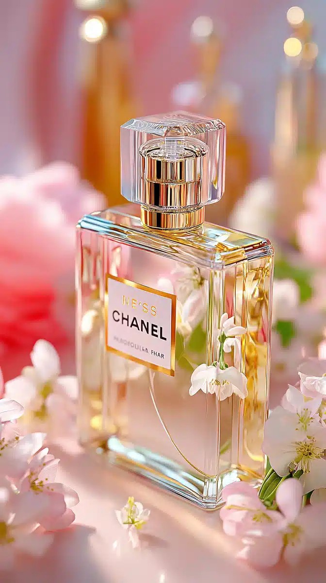 Elegant Chanel Bottle Close-Up