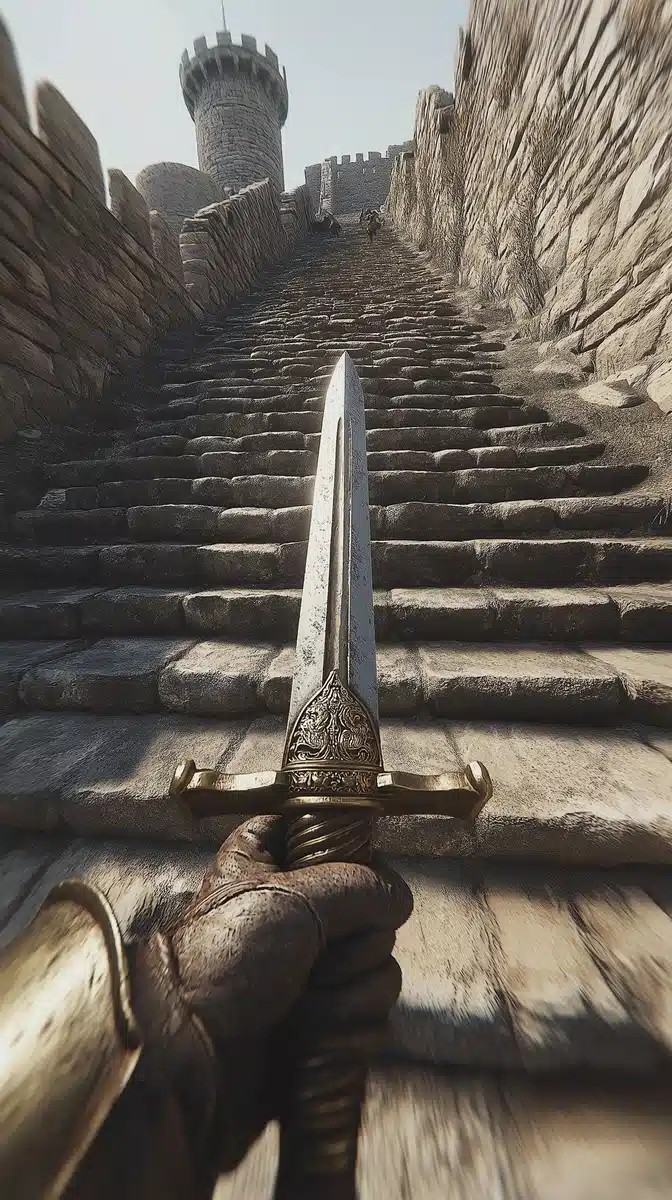 Hyper-Realistic Roman Soldier Perspective