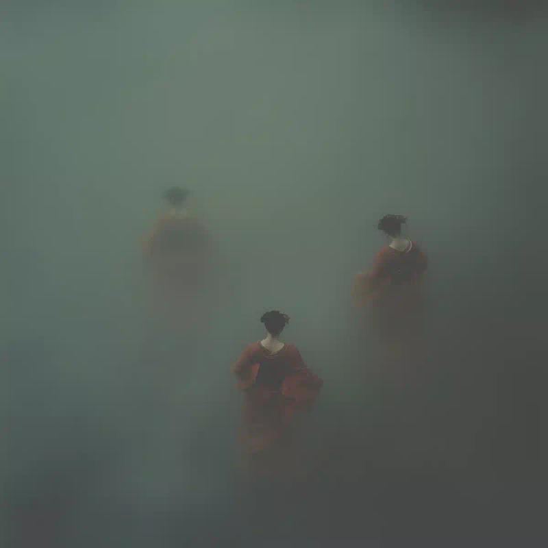 Geisha Dance in Fog