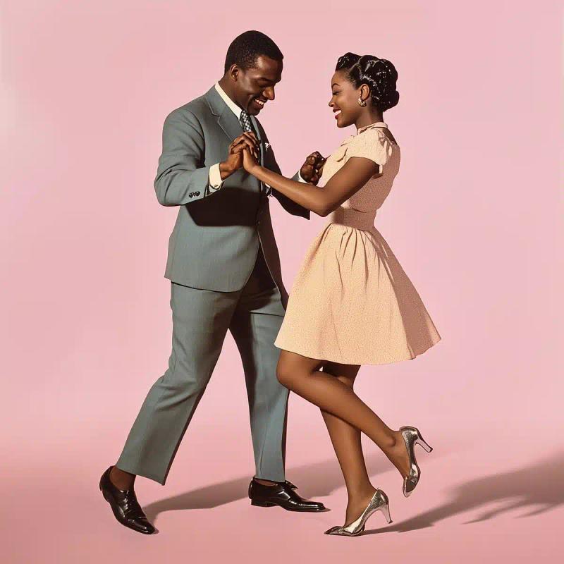 1960s Tango Couple Illustration