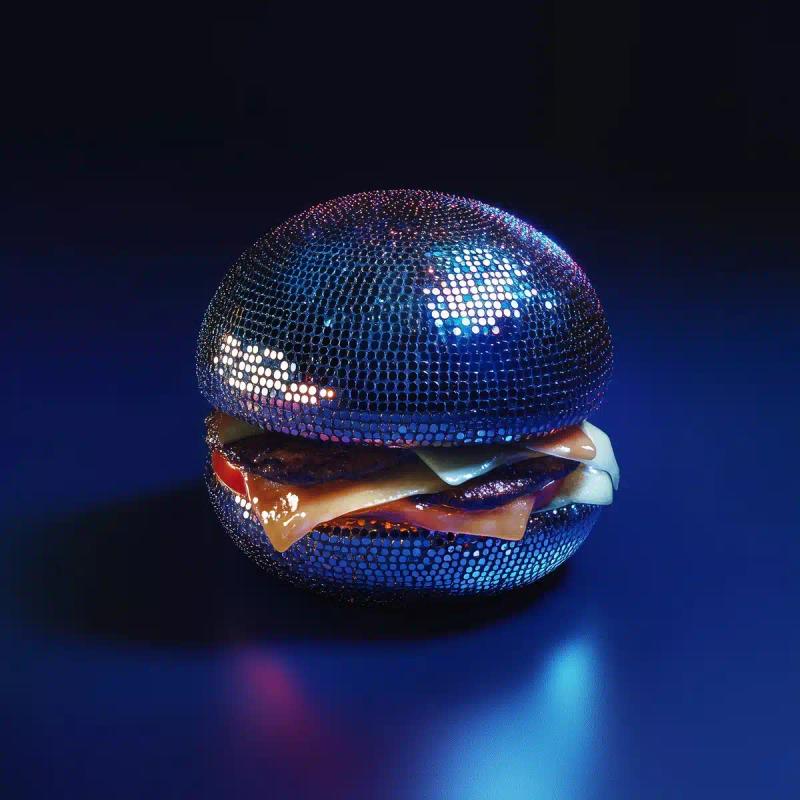 Disco Ball Hamburger Shot