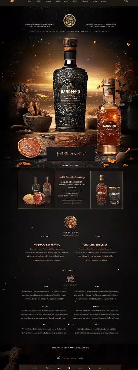 Luxury-Rugged Tequila Website Design
