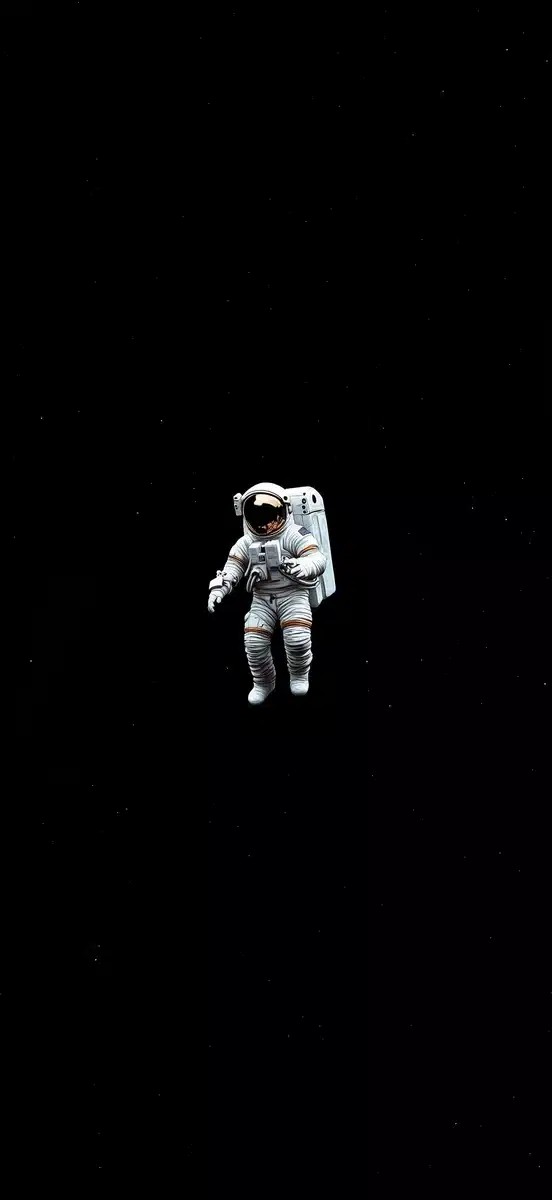Astronaut Illustration in Space