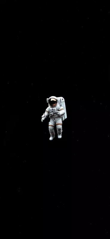 Astronaut Illustration in Space