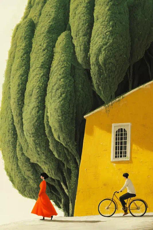 Surreal House of Trees