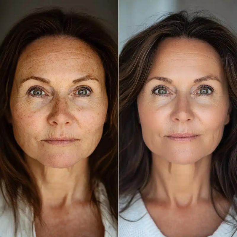 Makeup Transformation Rosacea Cover-up
