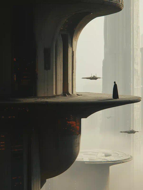 Surreal Futuristic Cityscape