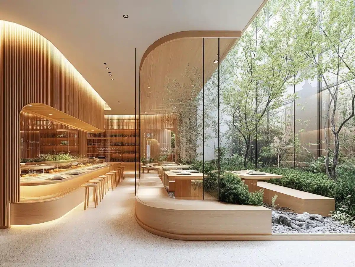 Minimalist Zen Vegetarian Dining