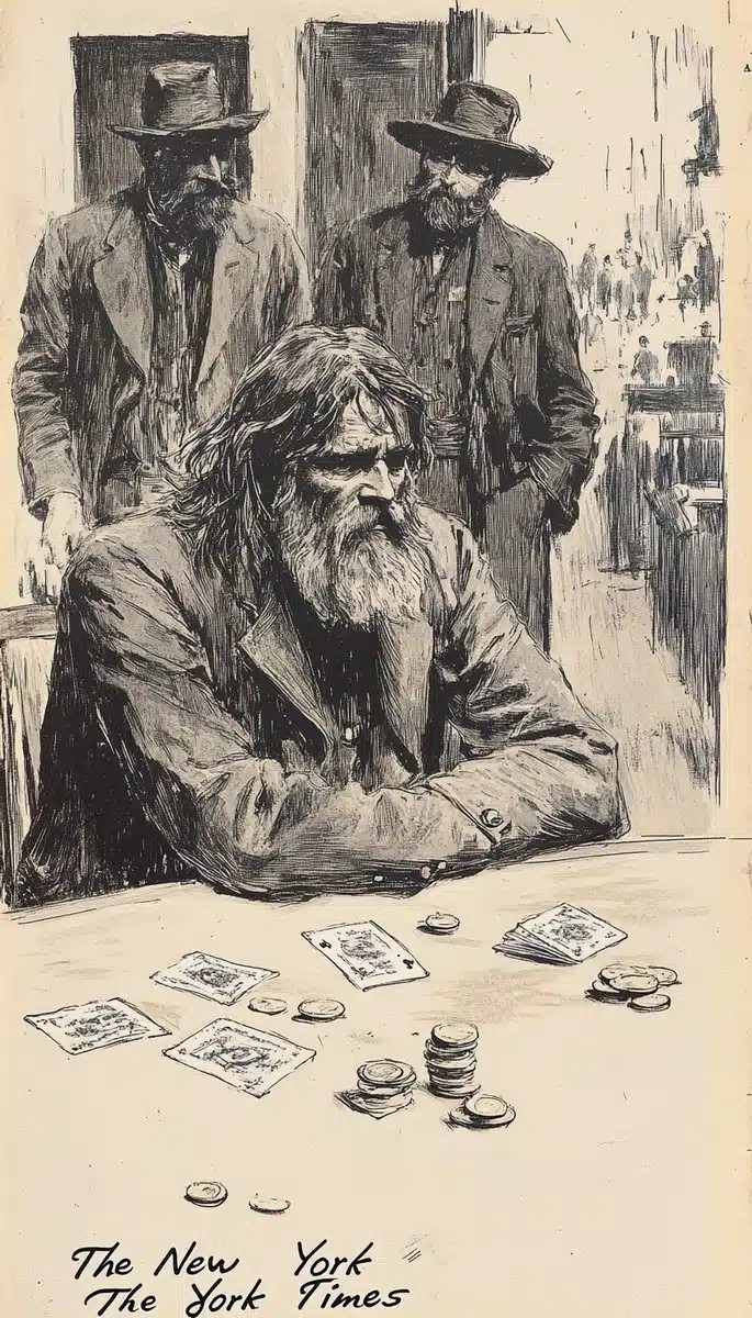 Historical Card Game Illustration