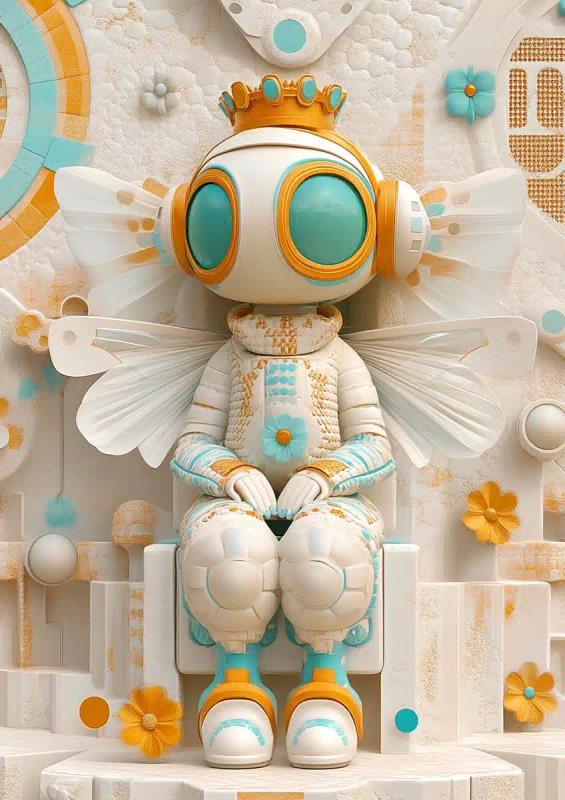 Royal Queen Bee Illustration