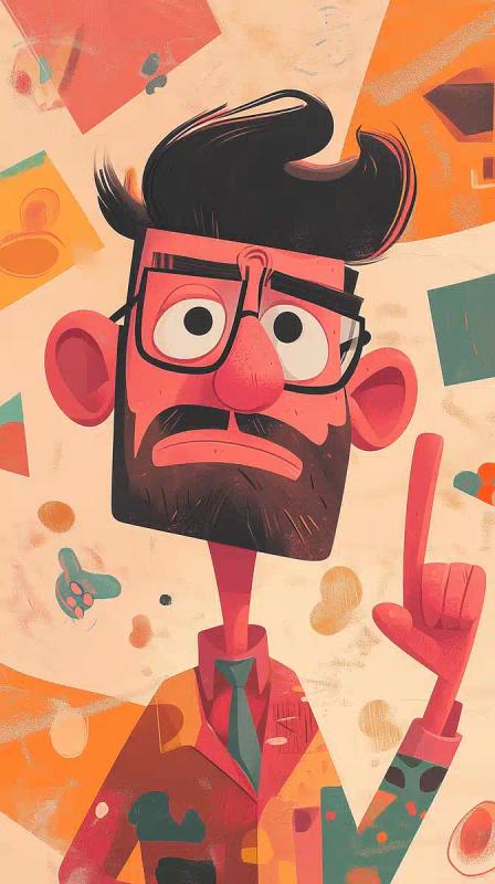 Cartoon Character in Motion
