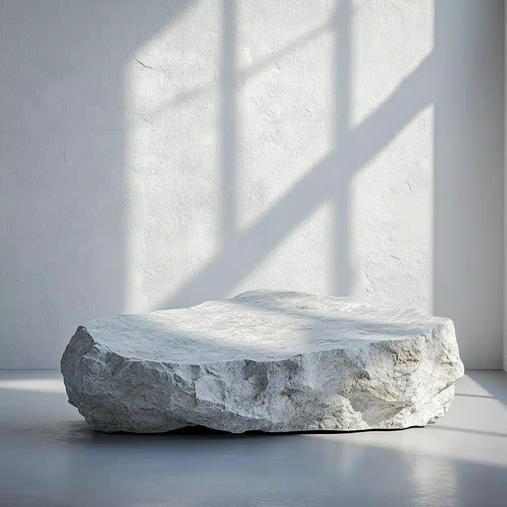 Light Grey Stone Podium