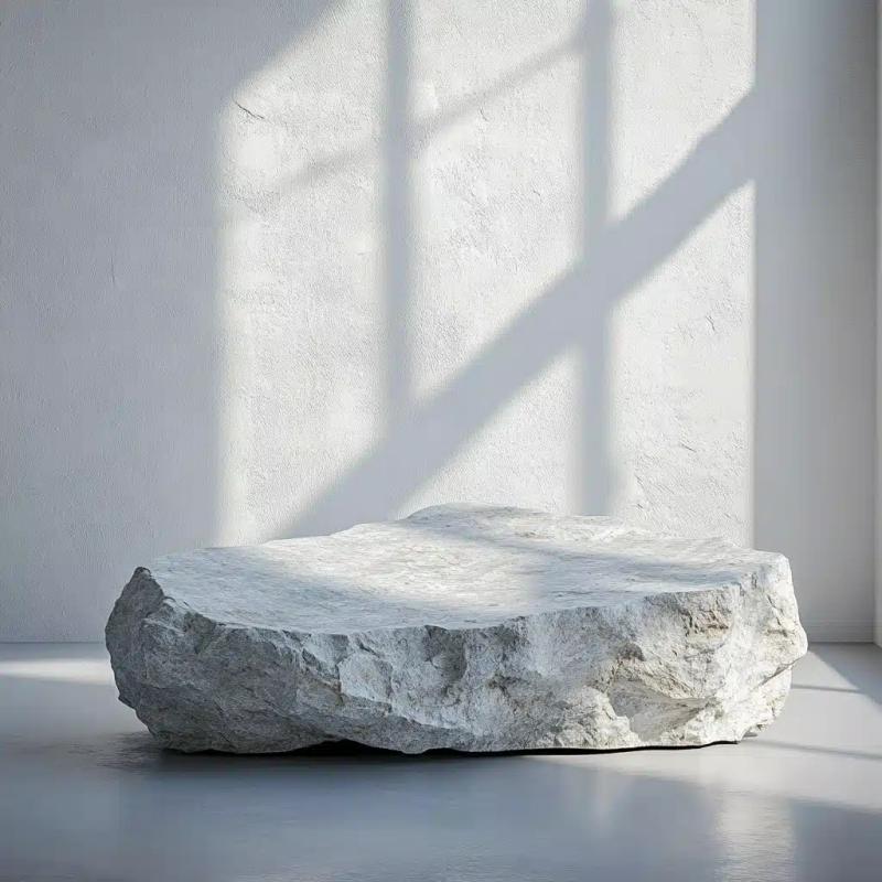 Light Grey Stone Podium