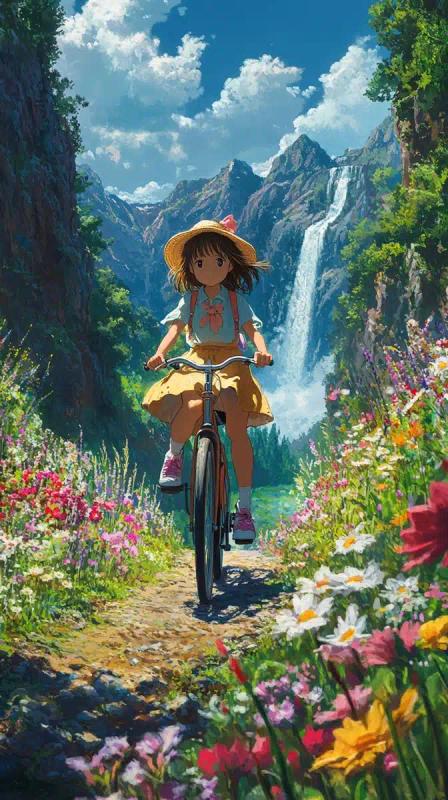 Whimsical Bicycle Ride Valley