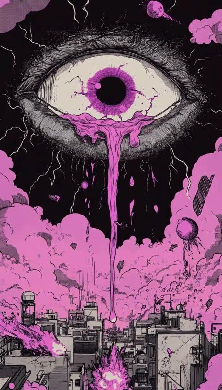 Cyberpunk Eye in Manga