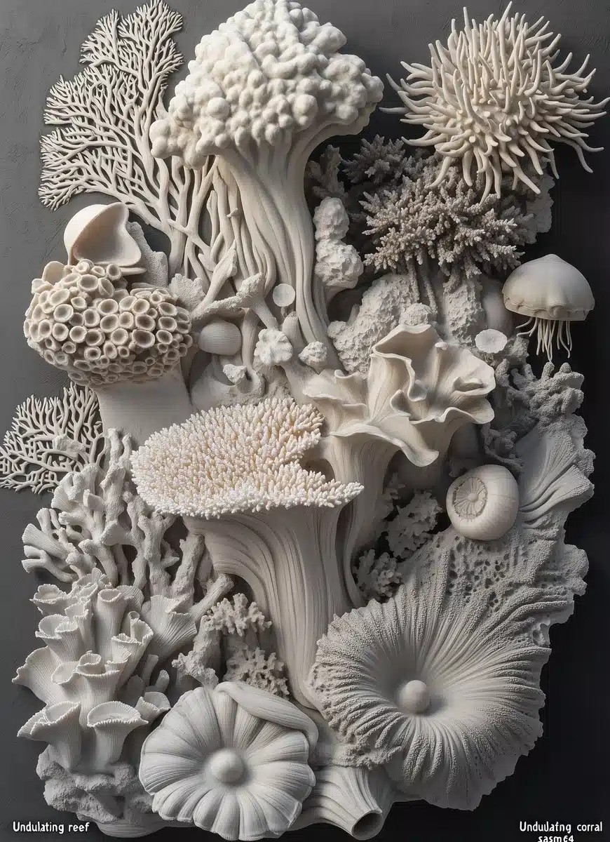 Hyper-Realistic Coral Relief