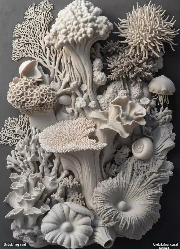 Hyper-Realistic Coral Relief