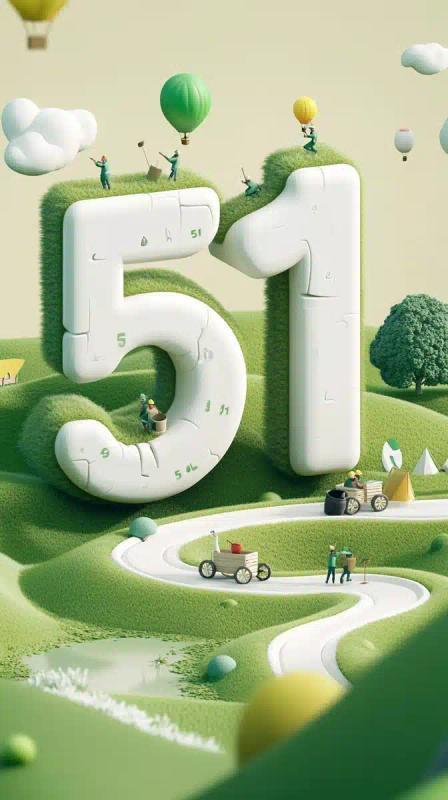 3D Minimalist Labour Day Scene