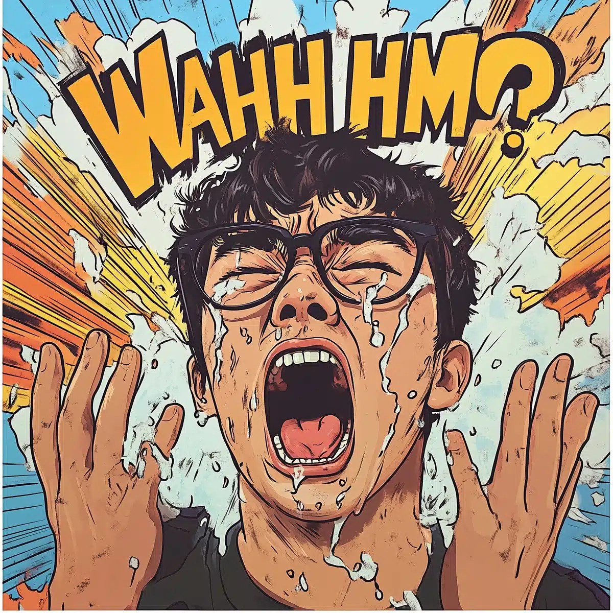 Comic Meltdown of Korean Man