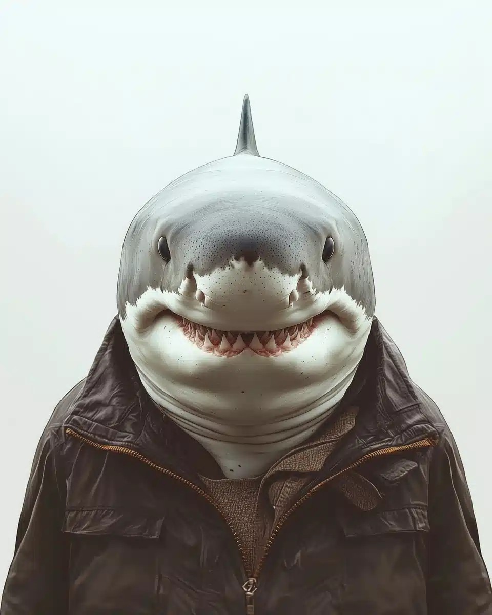 Hyper-Realistic Shark Portrait