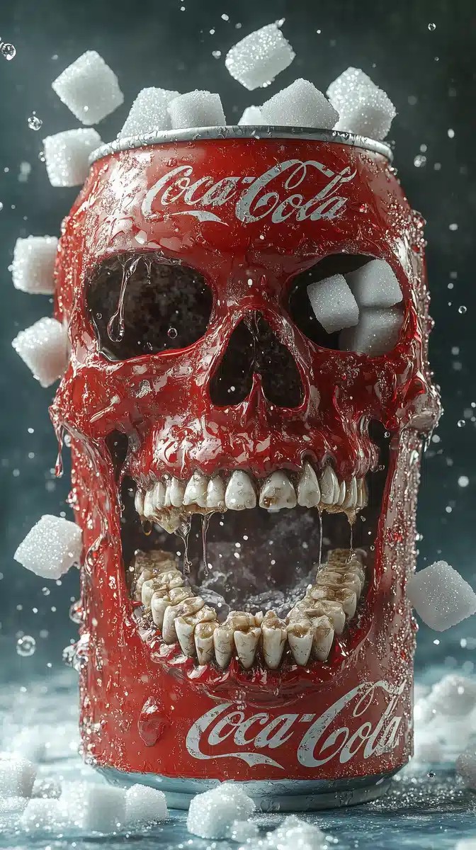 Coca-Cola Skull 3D Art